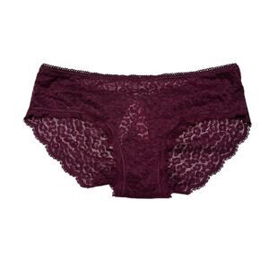 Victoria's Secret Ruched Leopard Jacquard Scrunch Hiphugger Panty Size XS